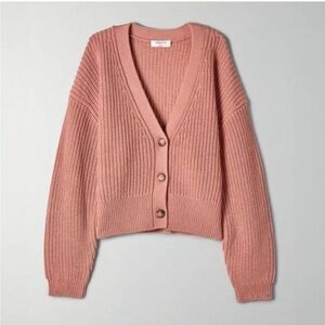 Babaton Aritzia Canberra Merino Wool Cardigan